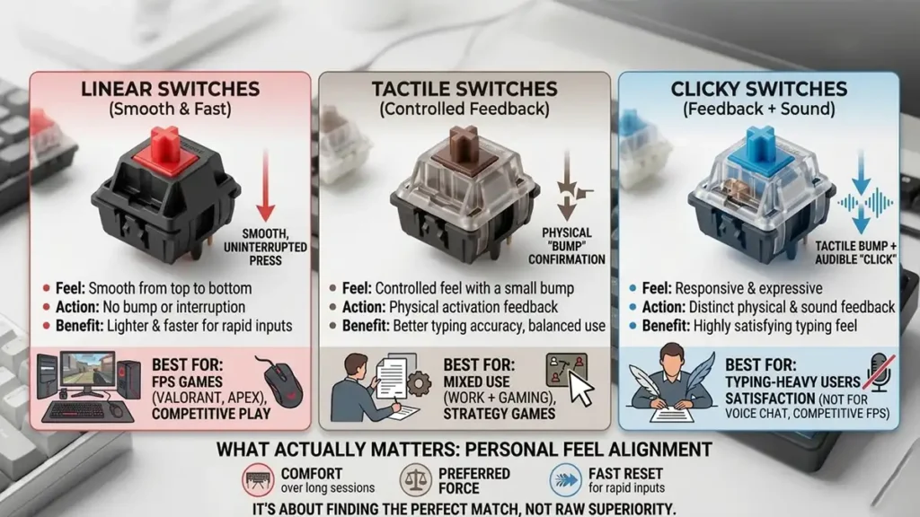 Gaming keyboard Switches