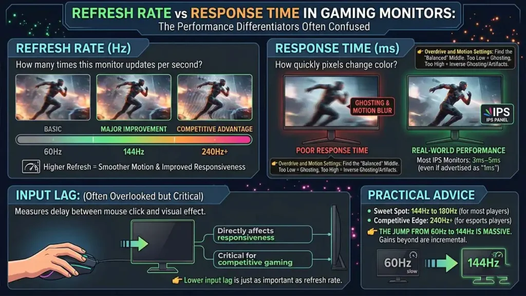 Refresh Rate vs Response Time in Gaming Monitors