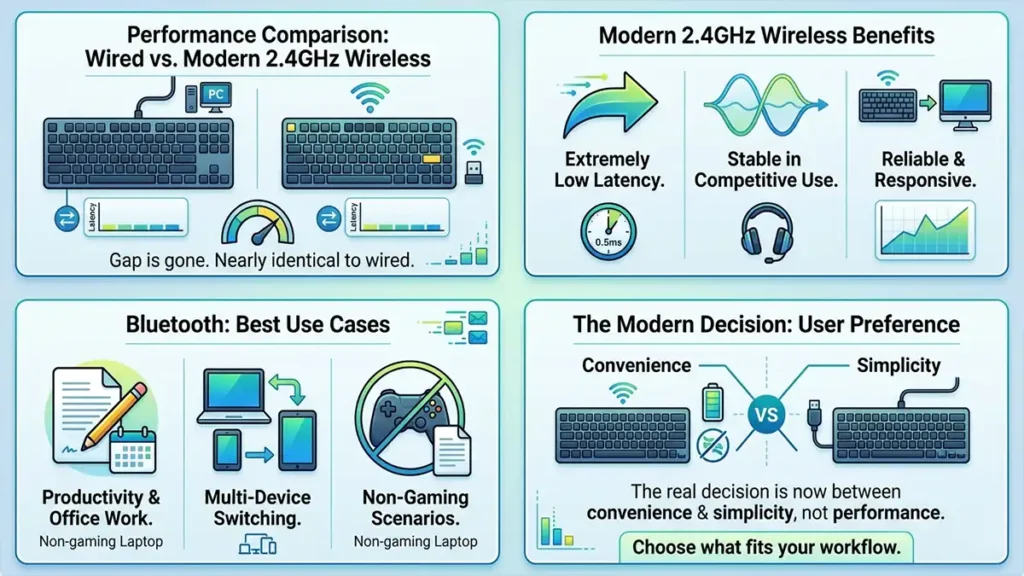 gaming keyboard Wireless vs Wired