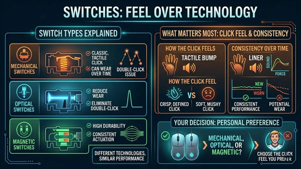 gaming mouse Switches