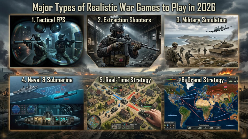 types of Realistic War Games