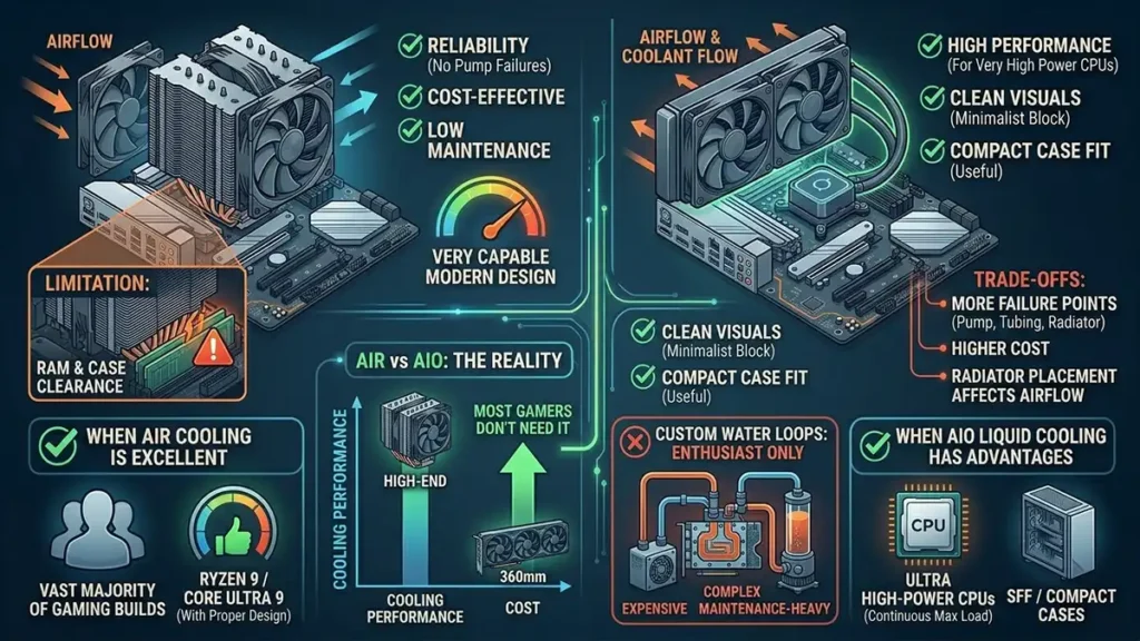 Air Cooling vs Liquid Cooling