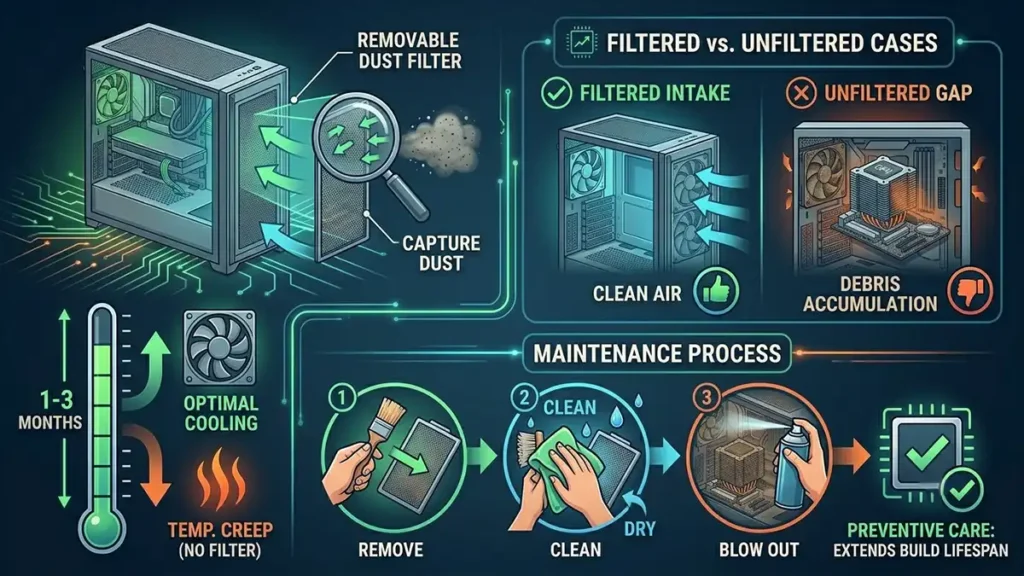 PC Case Dust Filters and Maintenance