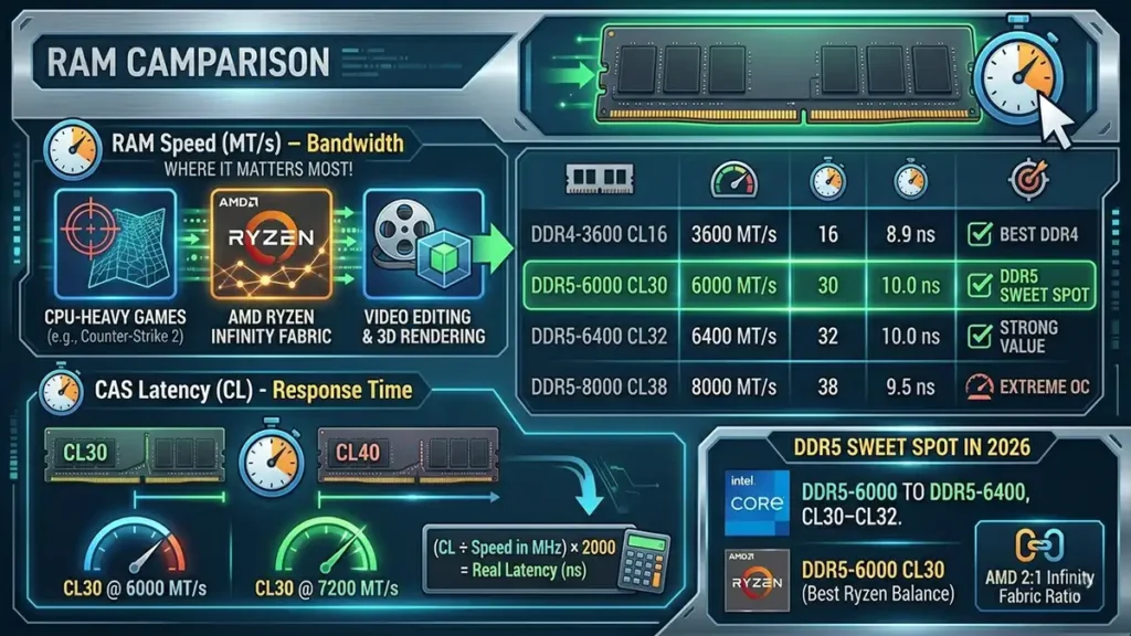 RAM Speed and Latency1