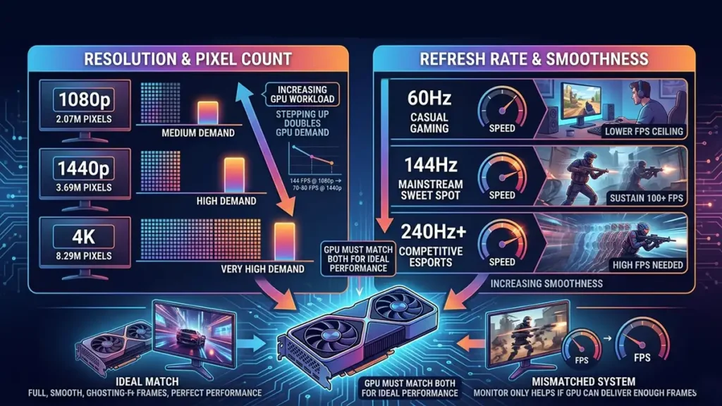 Resolution and Refresh Rate of GPU